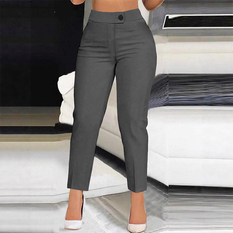 Women's High Waisted Cropped Suit Pants