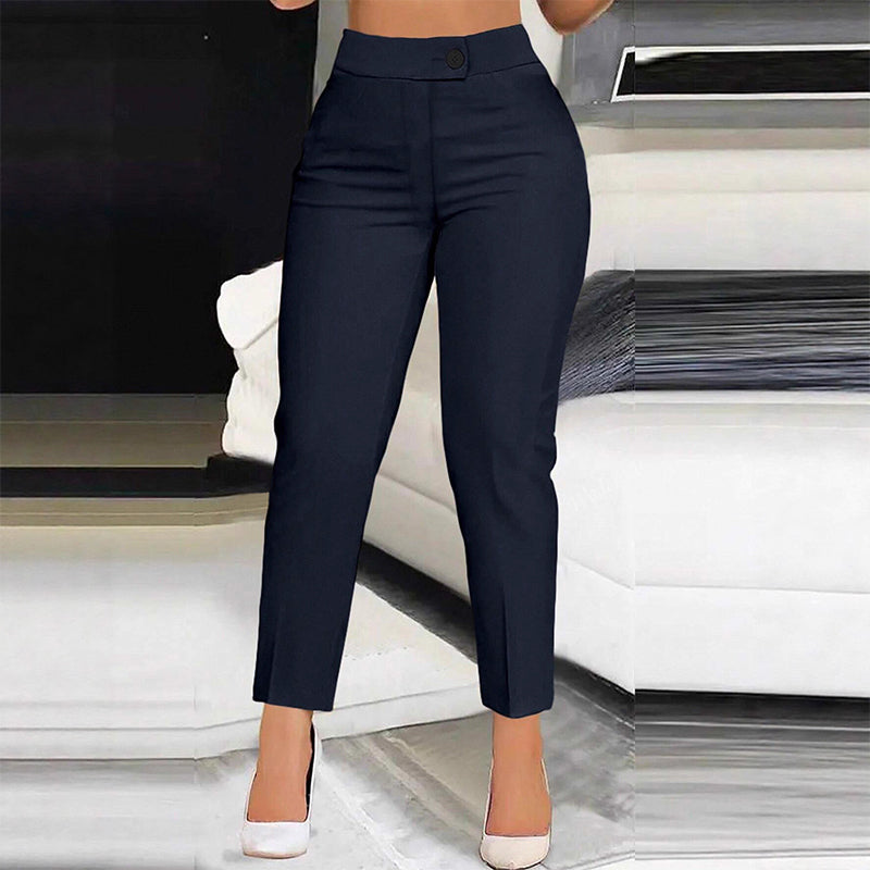 Women's High Waisted Cropped Suit Pants