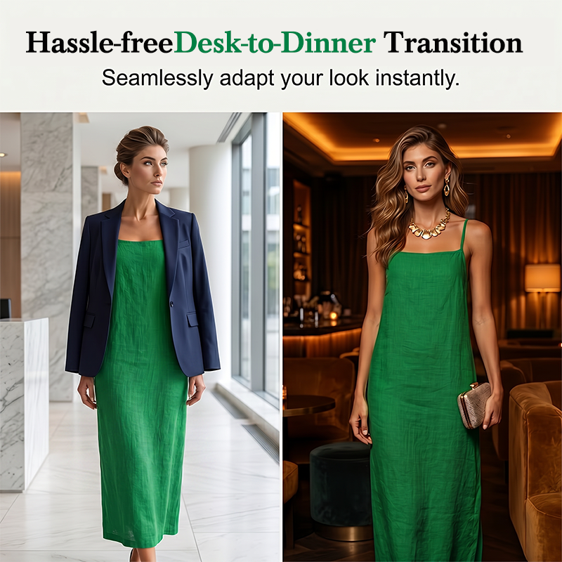 🎁50% OFF💥Women's Casual Solid Color Slip Dress