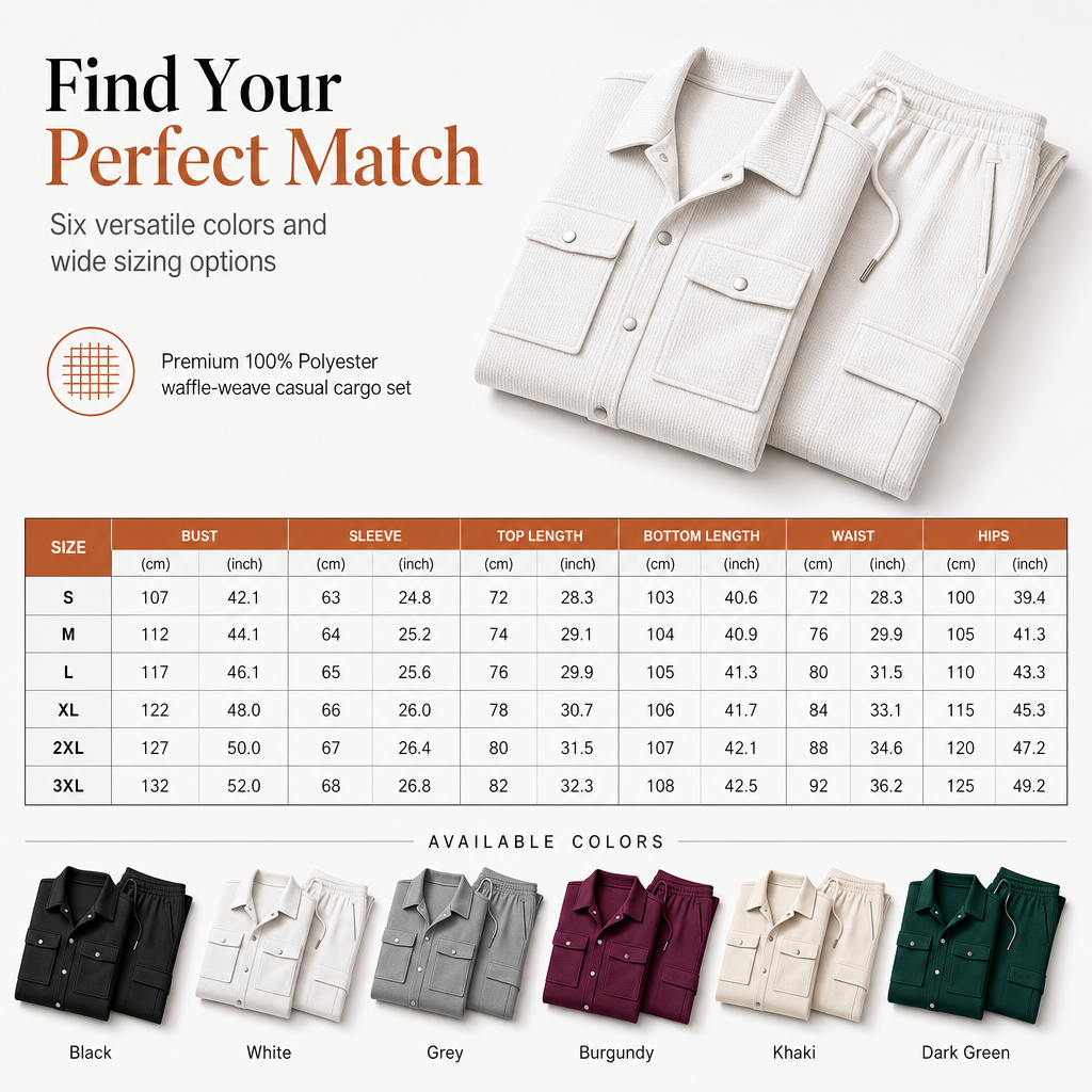 ⏰ 💖Black Friday Mega Deal – 50% off!💖✨Men's Casual Waffle Knit Jacket and Pants Set